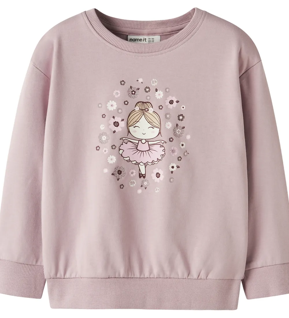 Sweatshirts-Name It Sweatshirt - NmfViloui - Keepsake Lilac/Dancer