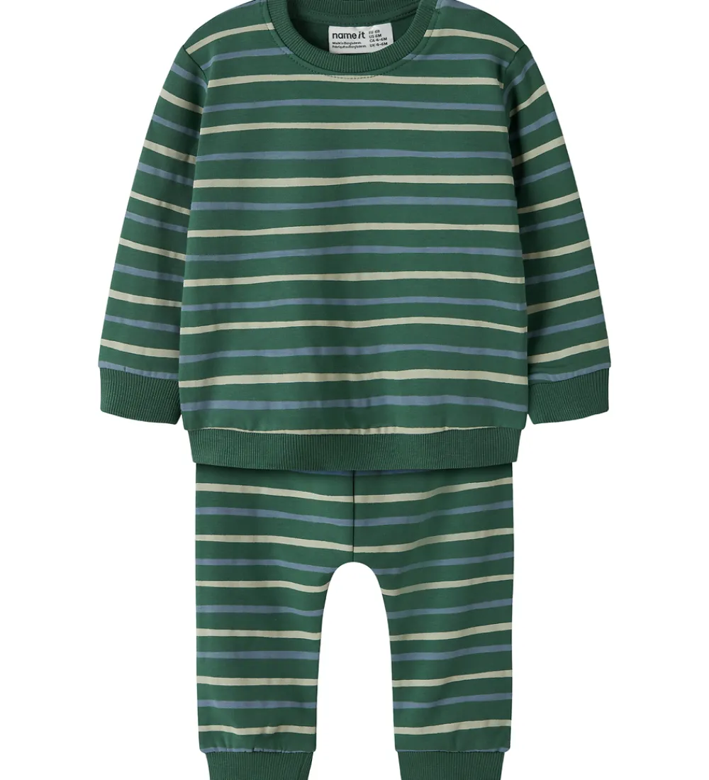 Sweatshirts-Name It Sweatsæt - NbmVimmer - Bistro Green