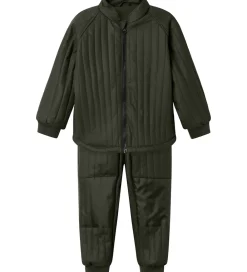 Name It Termotøj*Termotøj m. Fleece - PU - NmmMud - Rosin