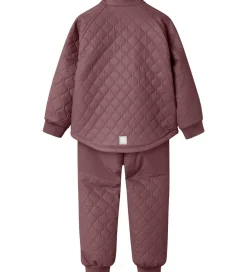 Name It Termotøj*Termotøj m. Fleece - PU - NmfMud - Rose Brown
