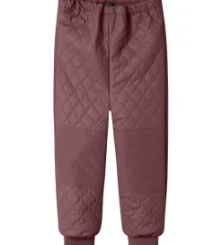 Name It Termotøj*Termotøj m. Fleece - PU - NmfMud - Rose Brown