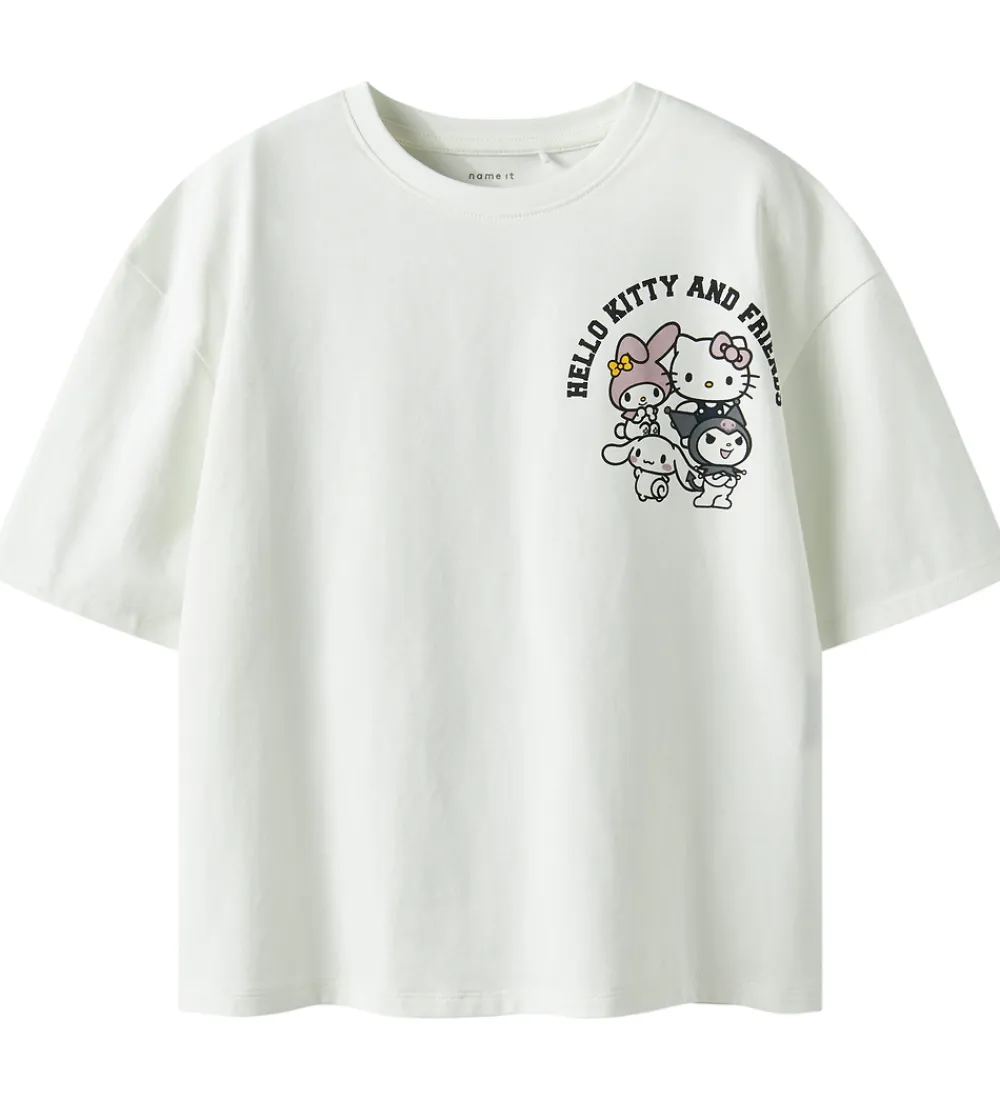 Name It T-Shirts*T-shirt - NkfOda - Hello Kitty - Cloud Dancer