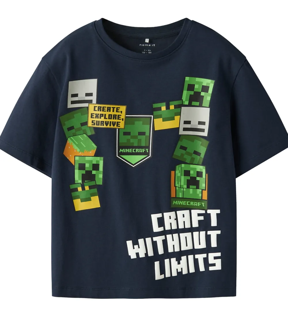 T-Shirts-Name It T-shirt - NkmNels - Minecraft - Navy Blazer