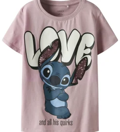 T-Shirts-Name It T-shirt - Stitch - NkfOdina - Keepsake Lilac