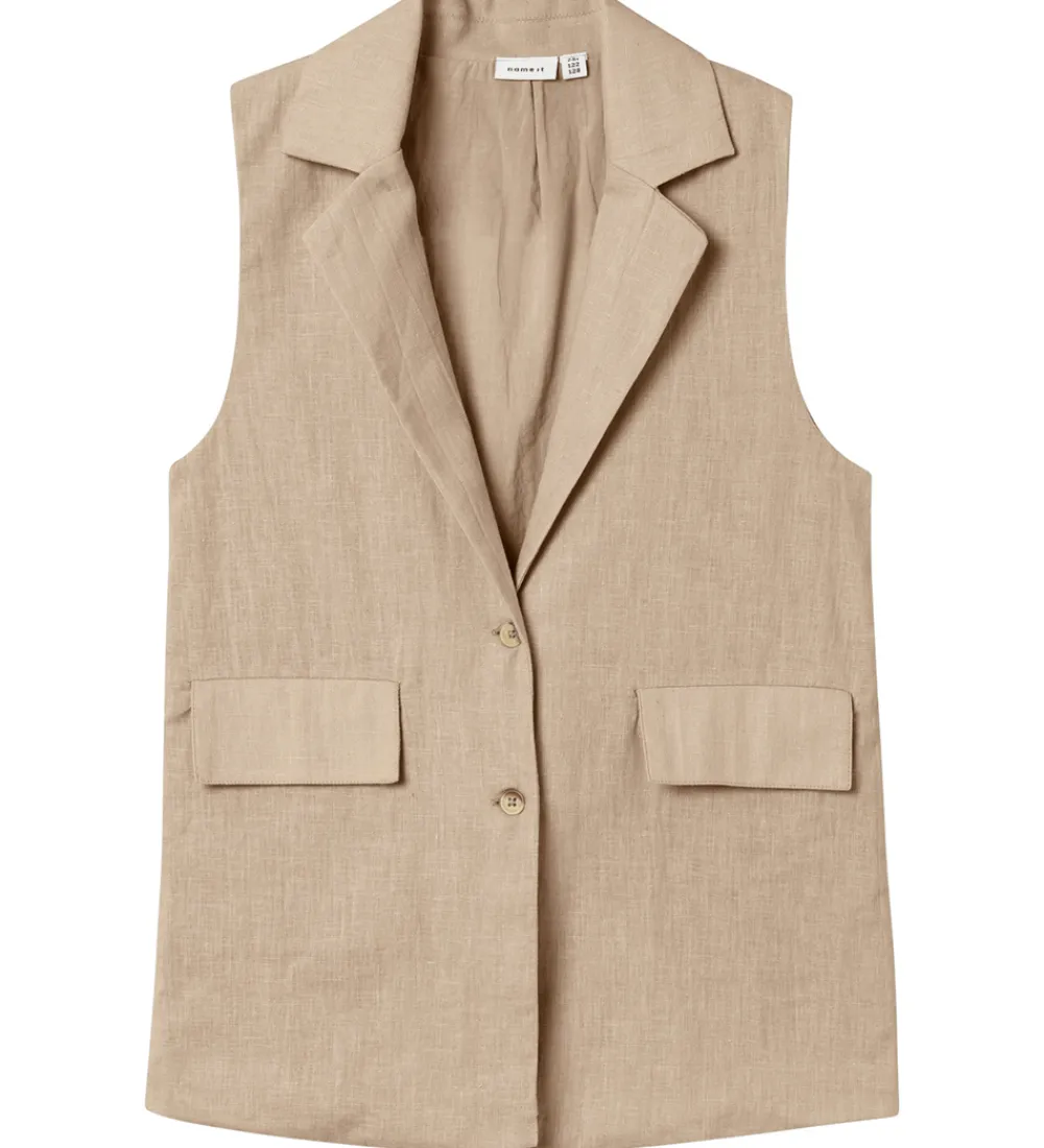Veste-Name It Vest - NkfFalinnen - Humus
