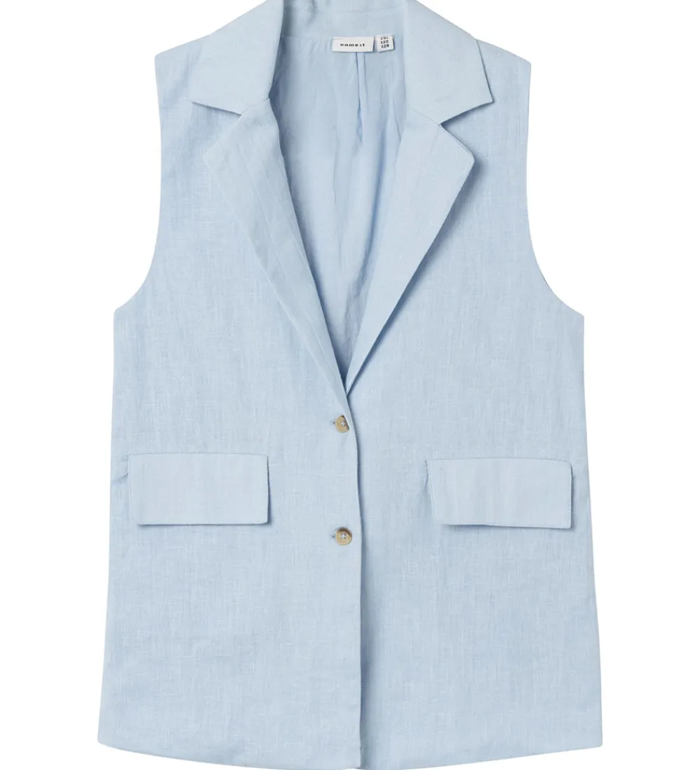Name It Veste*Vest - NkfFalinnen - Chambray Blue