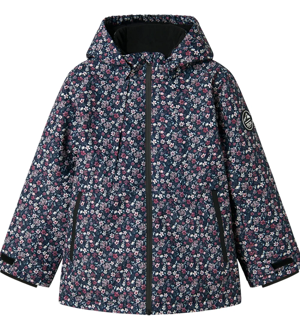 Vinterjakker-Name It Vinterjakke - NkfSnow10 - Dark Sapphire/Blossom