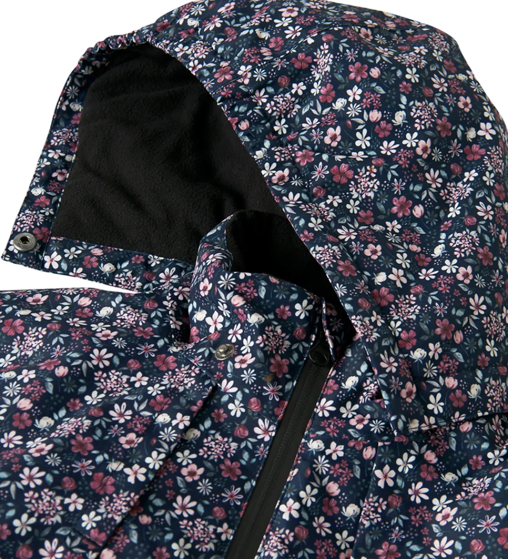 Vinterjakker-Name It Vinterjakke - NkfSnow10 - Dark Sapphire/Blossom