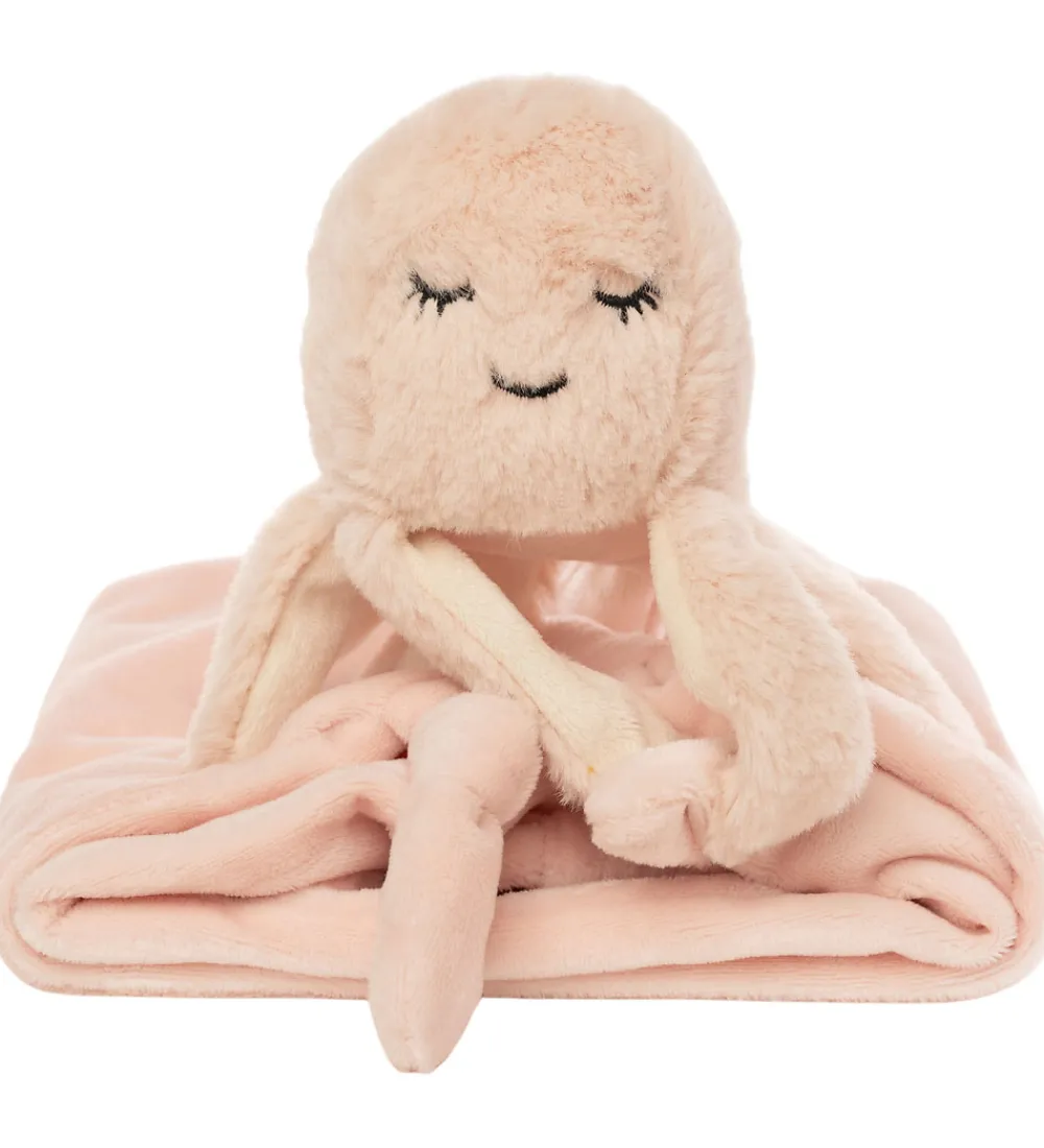 Sutteklude Og Nusseklude|Sovetid-NatureZoo Nusseklud - Blæksprutte - 35x35 cm - Babyrosa