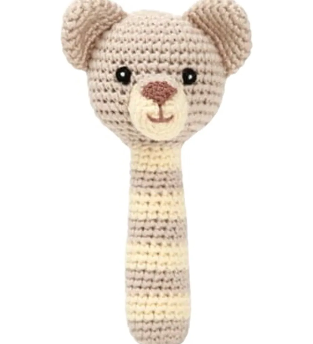 NatureZoo Gribelegetøj|Babylegetøj*Rangle - Løveunge - Beige
