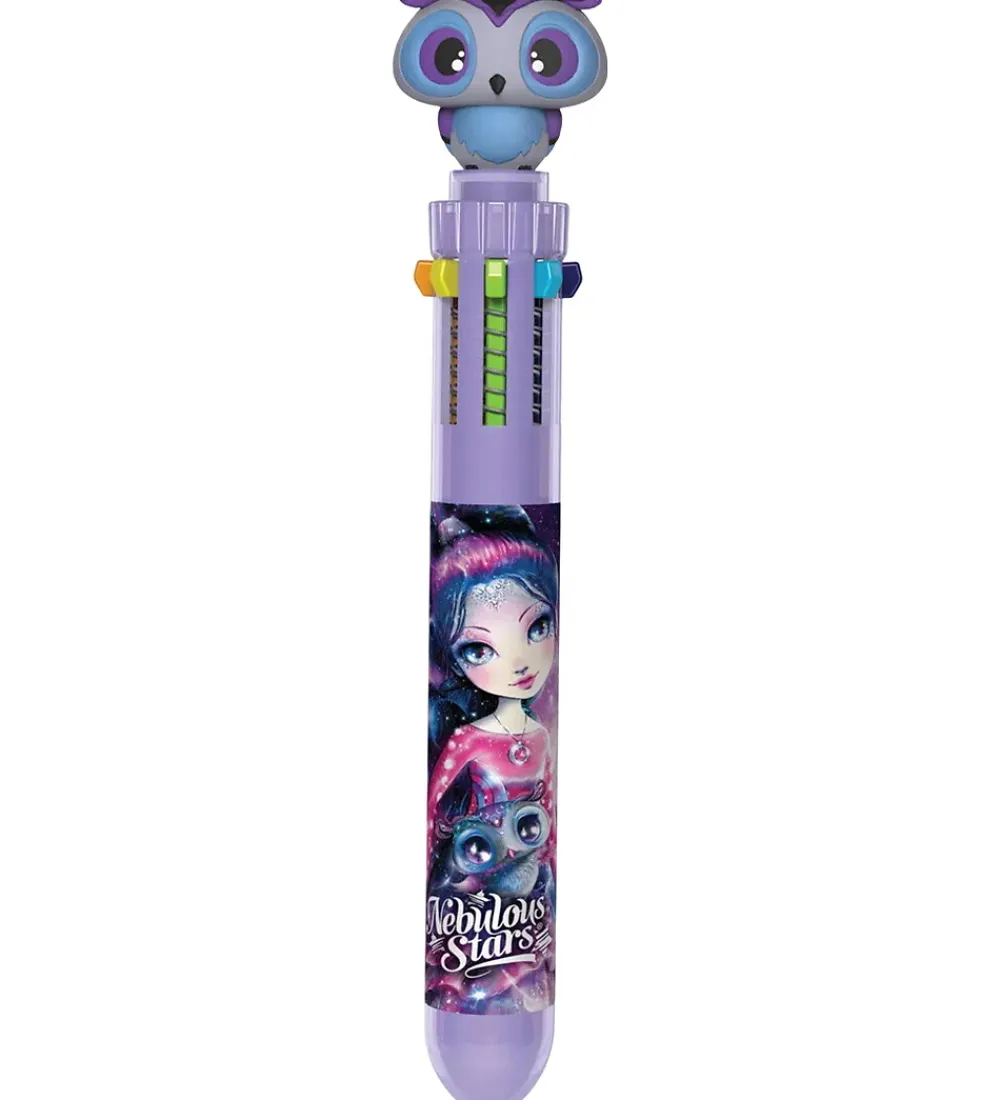 Skriveredskaber-Nebulous Stars Kuglepen - 10 Color Ballpoint - Assorteret