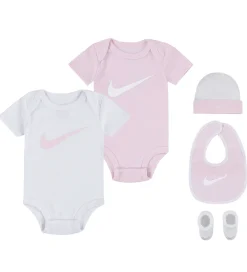 Nike Savlesmække*Gaveæske - Body k/æ/Futter/Hue/Savlesmæk - Rosa