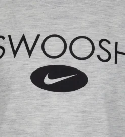Gymnastiktøj-Nike Shortssæt - T-shirt/Shorts - Swoosh - Sort/Grå