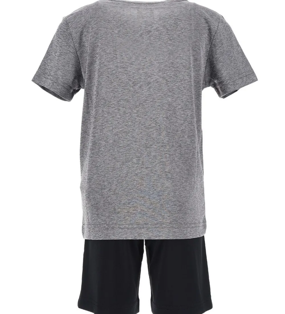 Nike Gymnastiktøj|Fodboldtrøjer*Shortssæt - T-shirt/Shorts - Sort/Grå