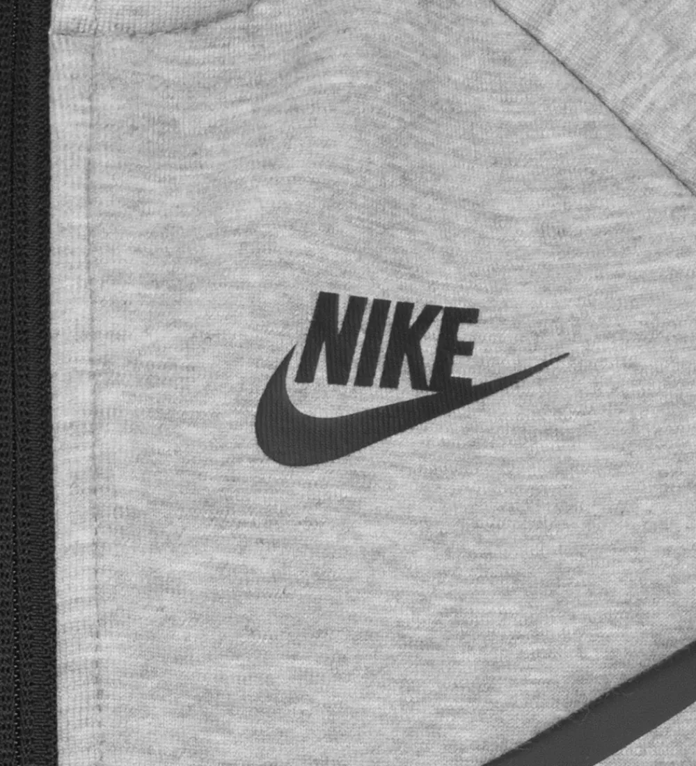 Nike Træning Og Gymnastik|Træningssæt*Sæt - Cardigan/Bukser - Gråmeleret m. Sort