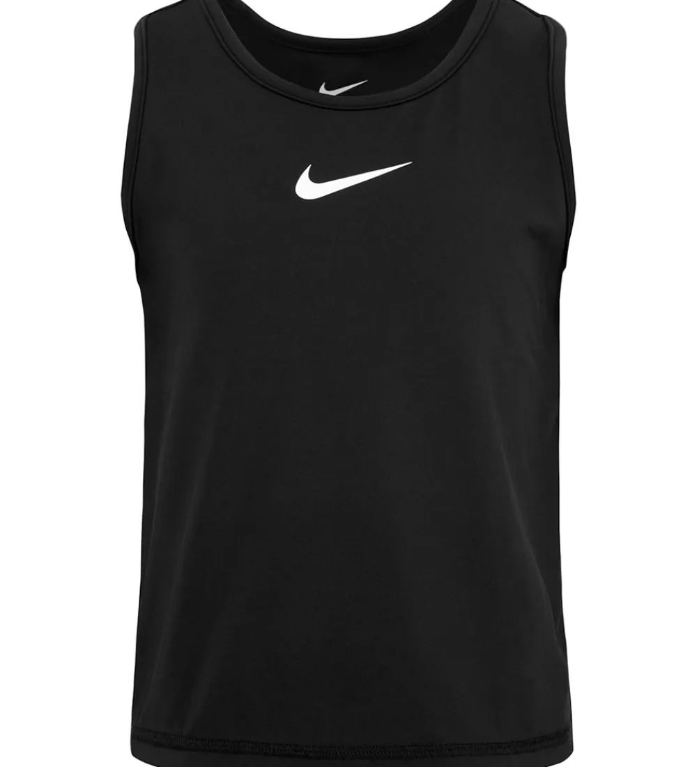T-Shirts Og Toppe-Nike Tanktop - Dri-Fit - Sort m. Logo