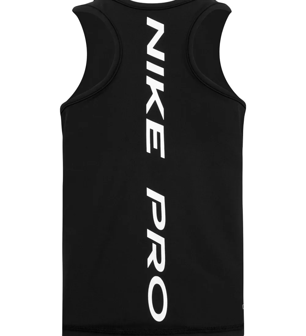 T-Shirts Og Toppe-Nike Tanktop - Dri-Fit - Sort m. Logo