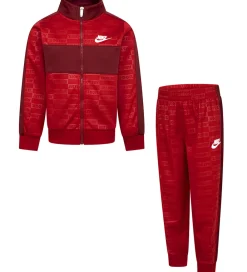 Nike Træningssæt*Træningssæt - Cardigan/Bukser - Gym Red