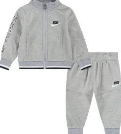 Træningssæt-Nike Træningssæt - Cardigan/Bukser - Light Smoke Grey Heather