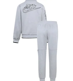 Træningssæt-Nike Træningssæt - Cardigan/Bukser - Light Smoke Grey Heather