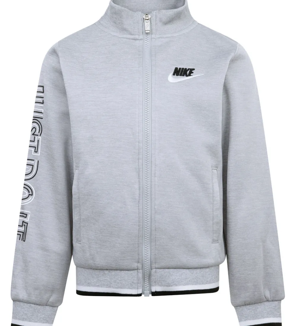 Træningssæt-Nike Træningssæt - Cardigan/Bukser - Light Smoke Grey Heather