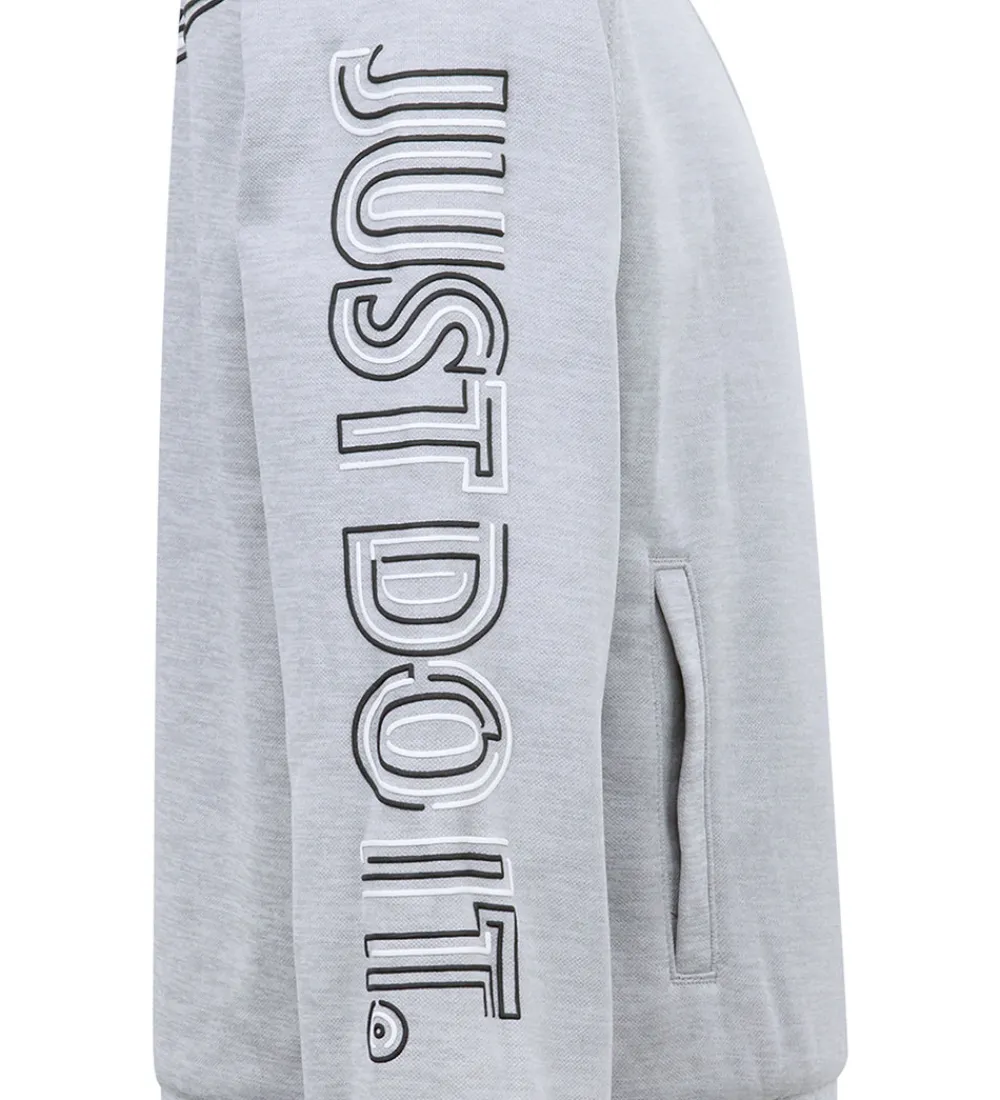 Træningssæt-Nike Træningssæt - Cardigan/Bukser - Light Smoke Grey Heather