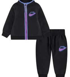 Nike Træningssæt*Træningssæt - Cardigan/Bukser - Sort/Lilla
