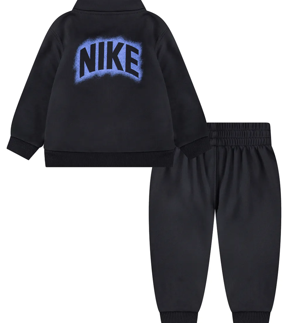 Nike Træningssæt*Træningssæt - Cardigan/Bukser - Sort/Lilla