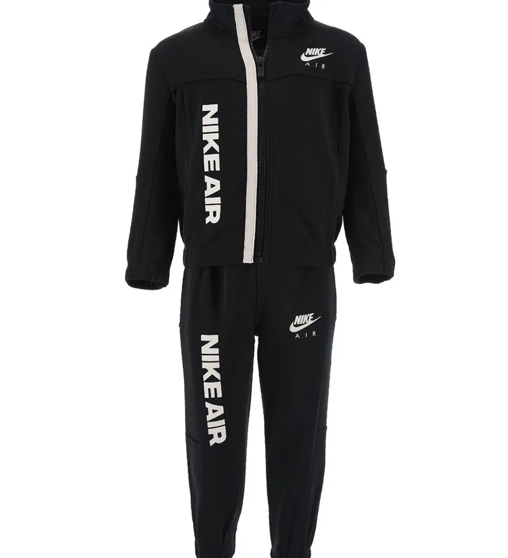 Nike Gymnastiktøj*Træningssæt - Cardigan/Bukser - Air - Sort