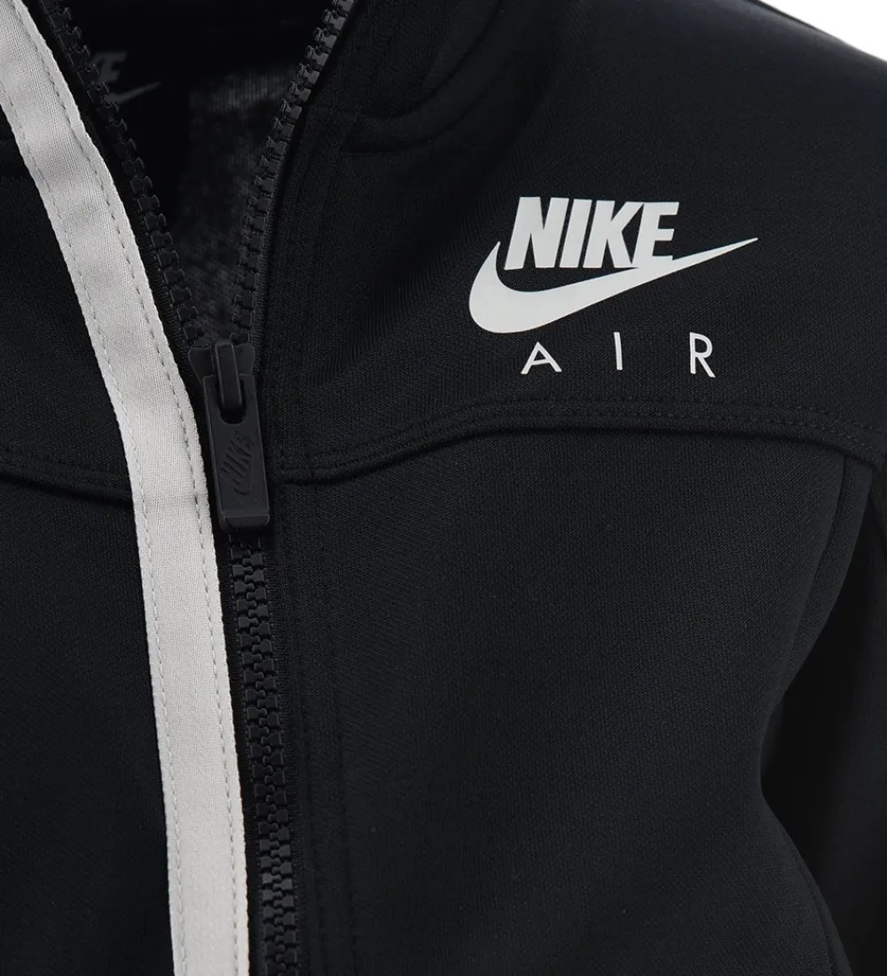 Nike Gymnastiktøj*Træningssæt - Cardigan/Bukser - Air - Sort