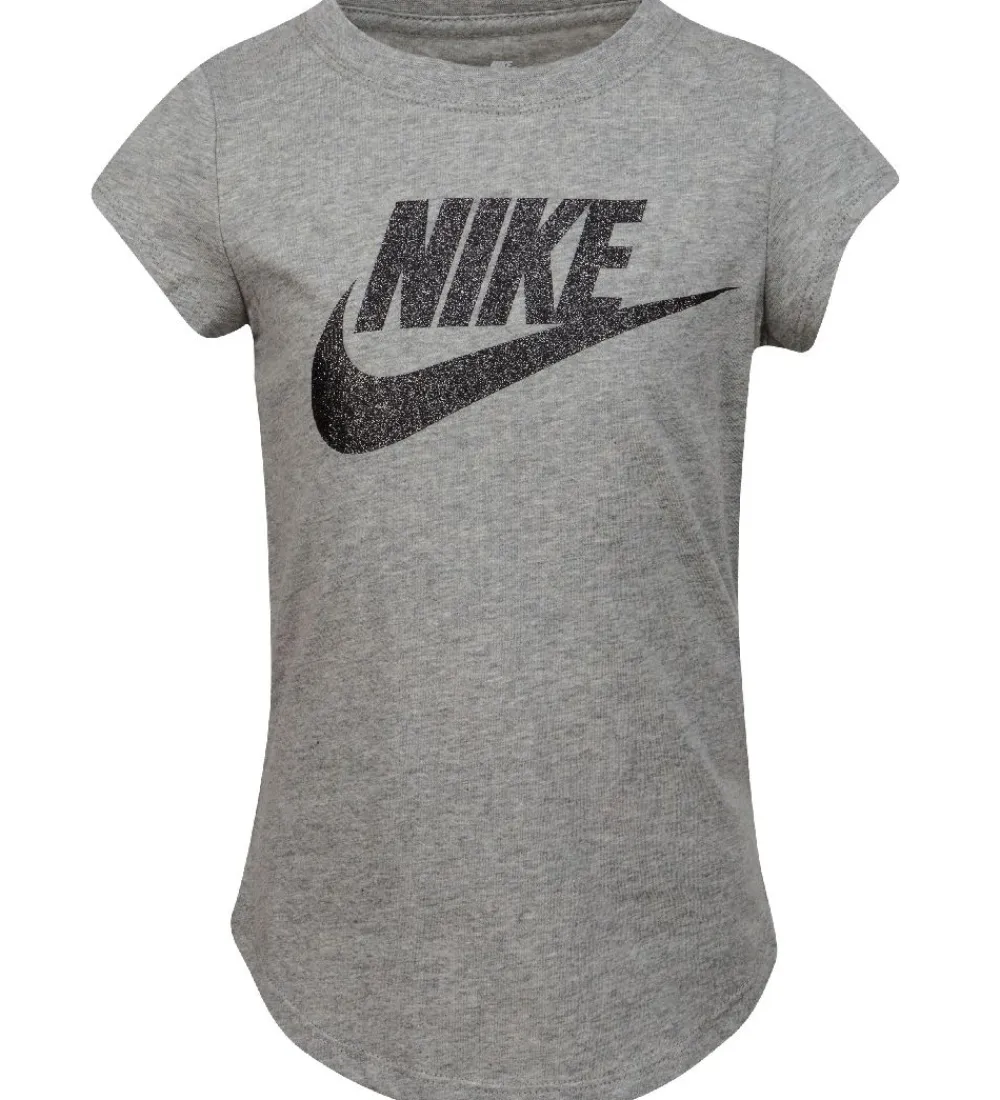 Nike Gymnastiktøj*T-shirt - Futura - Dark Grey Heather