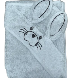Babyhåndklæde- Og Poncho|Håndklæder-Nørgaard Madsens Babyhåndklæde - 100x100 cm - Kaninører - Dusty