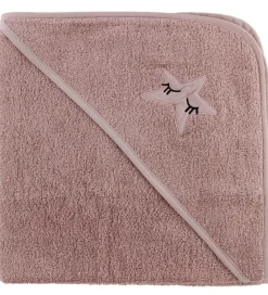 Babyhåndklæde- Og Poncho-Nørgaard Madsens Babyhåndklæde - 75x75 cm - Rosa m. Stjerne