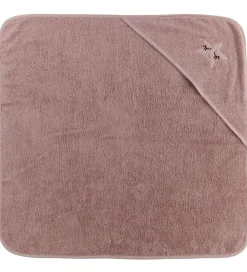Babyhåndklæde- Og Poncho-Nørgaard Madsens Babyhåndklæde - 75x75 cm - Rosa m. Stjerne