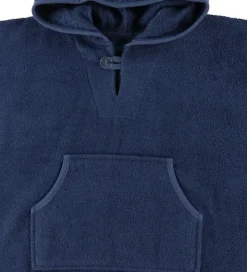 Babyhåndklæde- Og Poncho|Håndklæder-Nørgaard Madsens Badeponcho m. Hætte/Lomme - 70x50 cm - Navy