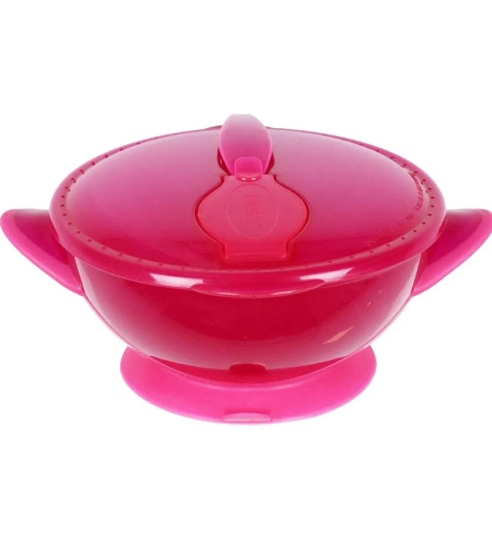 Skåle-Nuby Skål m. Ske - Pink