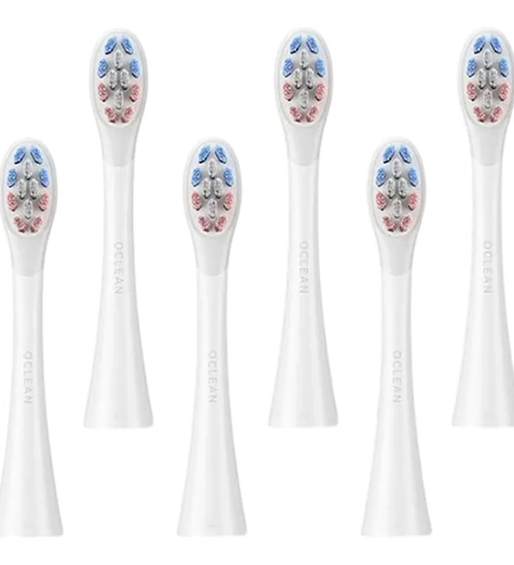 Tandbørster|Pleje- Og Toiletartikler-OCLEAN Tandbørste-hoveder - Delicate Care - 6-pak - Hvid