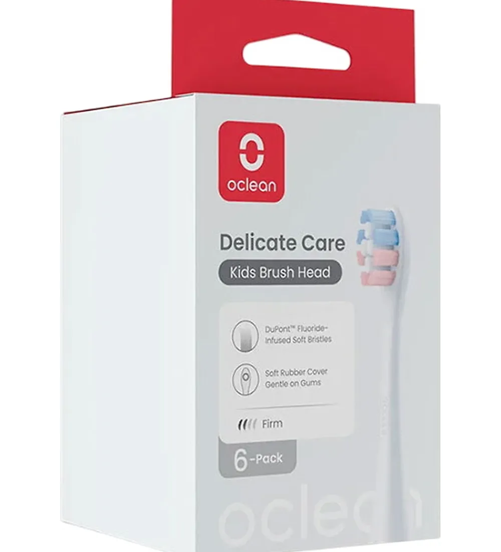 Tandbørster|Pleje- Og Toiletartikler-OCLEAN Tandbørste-hoveder - Delicate Care - 6-pak - Hvid