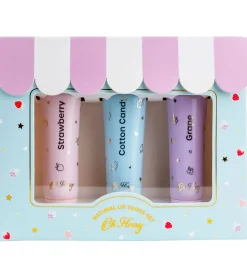 Sminke-Oh Flossy Lip Gloss - 3-pak - Jordbær/Candyfloss/Grape