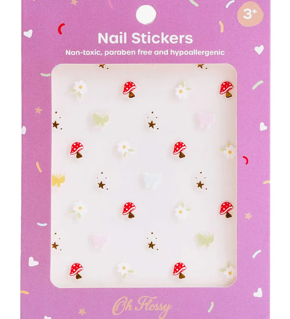 Neglelak-Oh Flossy Negle Klistermærker - Magic Garden