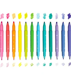 Skriveredskaber-Ooly Dobbeltsidede Tuscher - Pastel Hues - 12 stk