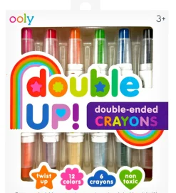 Ooly Tuscher Og Farver|Skriveredskaber*Farver - 6 stk - Double Up Crayon