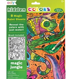 Ooly Malebog*Magiske Maleark - Hidden Colors - 8 Stk. - Magic Jungle