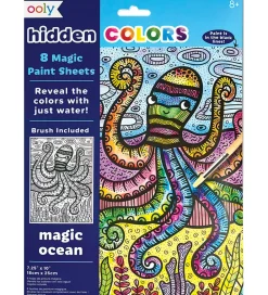 Ooly Malebog*Magiske Maleark - Hidden Colors - 8 Stk. - Magic Ocean