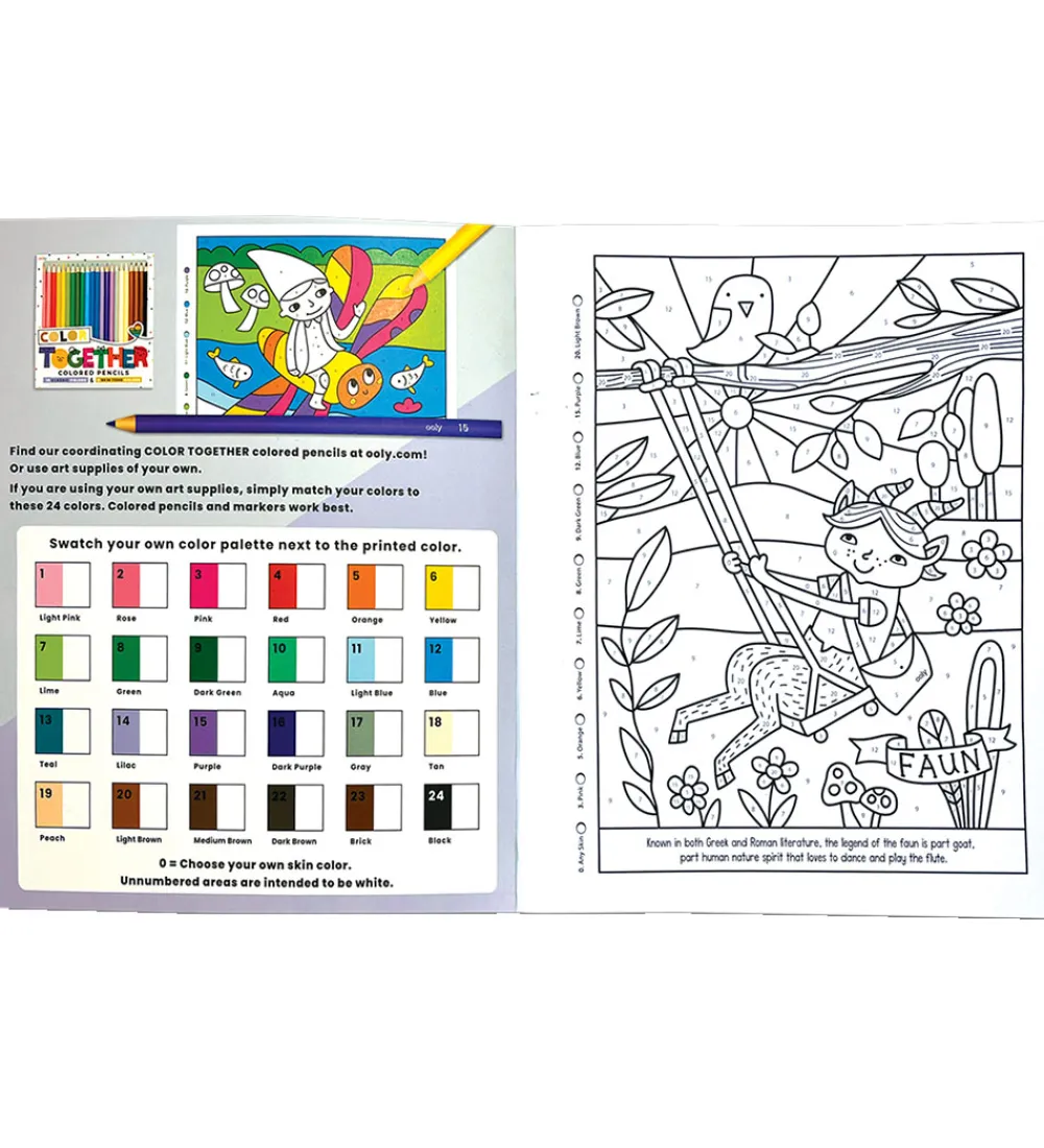 Ooly Malebog*Malebog - Color By Numbers - Mythical Friends