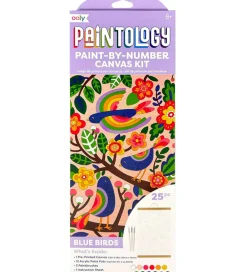 Ooly Maling*Malesæt - Paint By Number Canvas Kit - Blue Birds