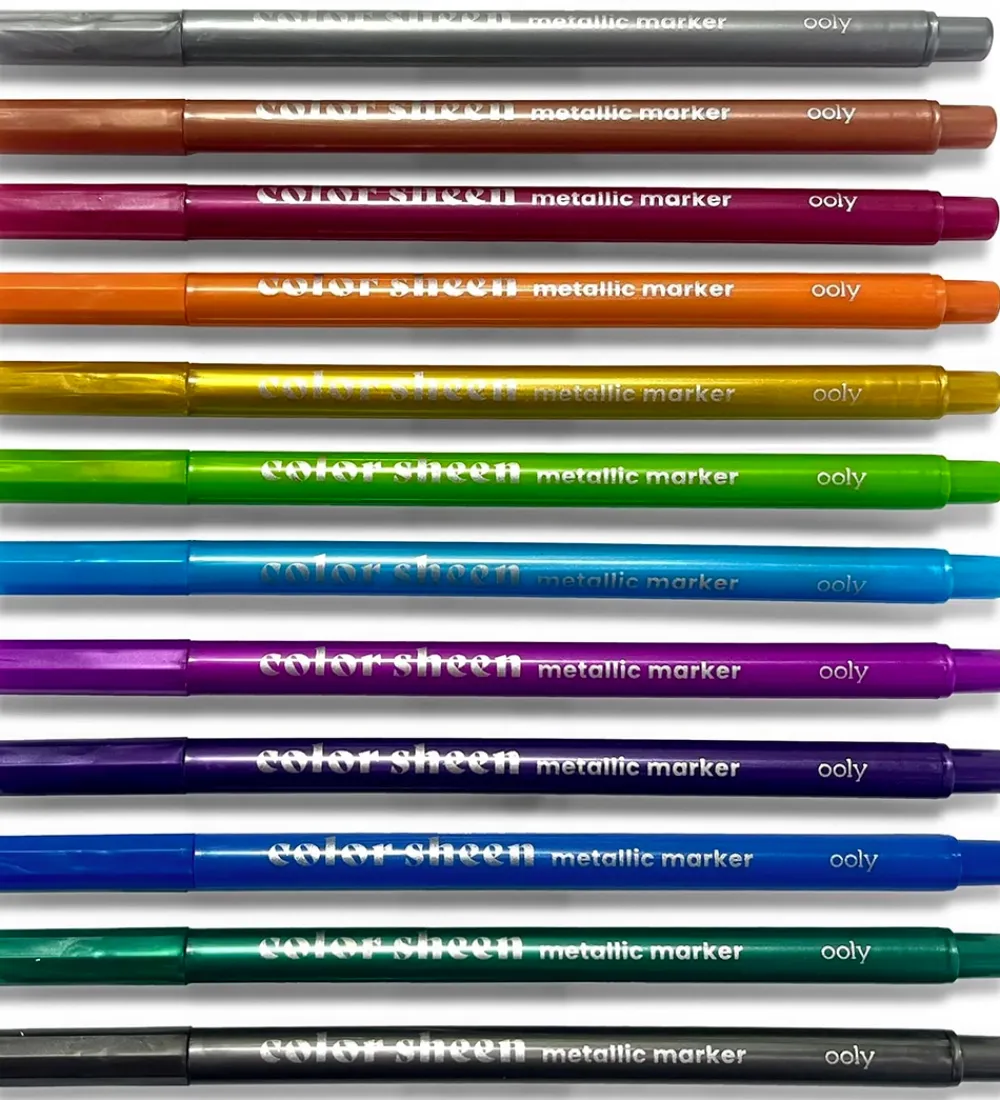 Ooly Skriveredskaber*Tuscher - Color Sheen Metallic - 12 stk