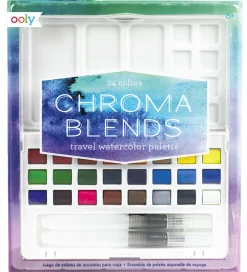 Ooly Maling*Vandfarver - 24 Stk - Chroma Blends Travel Watercolor Palet