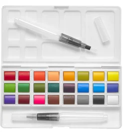 Ooly Maling*Vandfarver - 24 Stk - Chroma Blends Travel Watercolor Palet