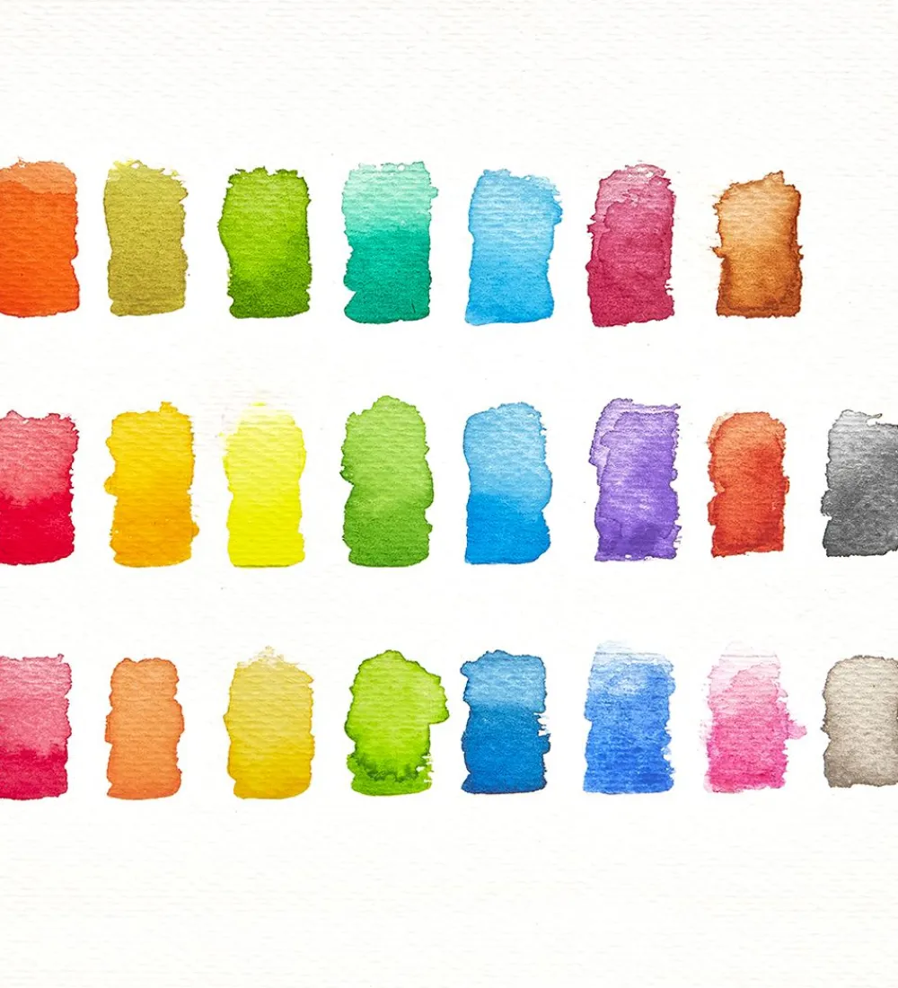 Ooly Maling*Vandfarver - 24 Stk - Chroma Blends Travel Watercolor Palet